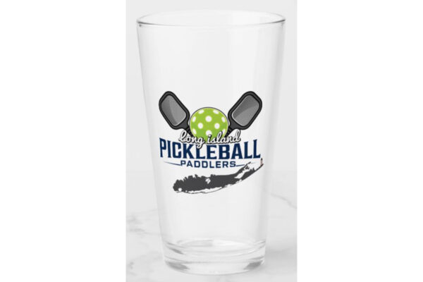 LI Pickleball Paddlers Pint Glass